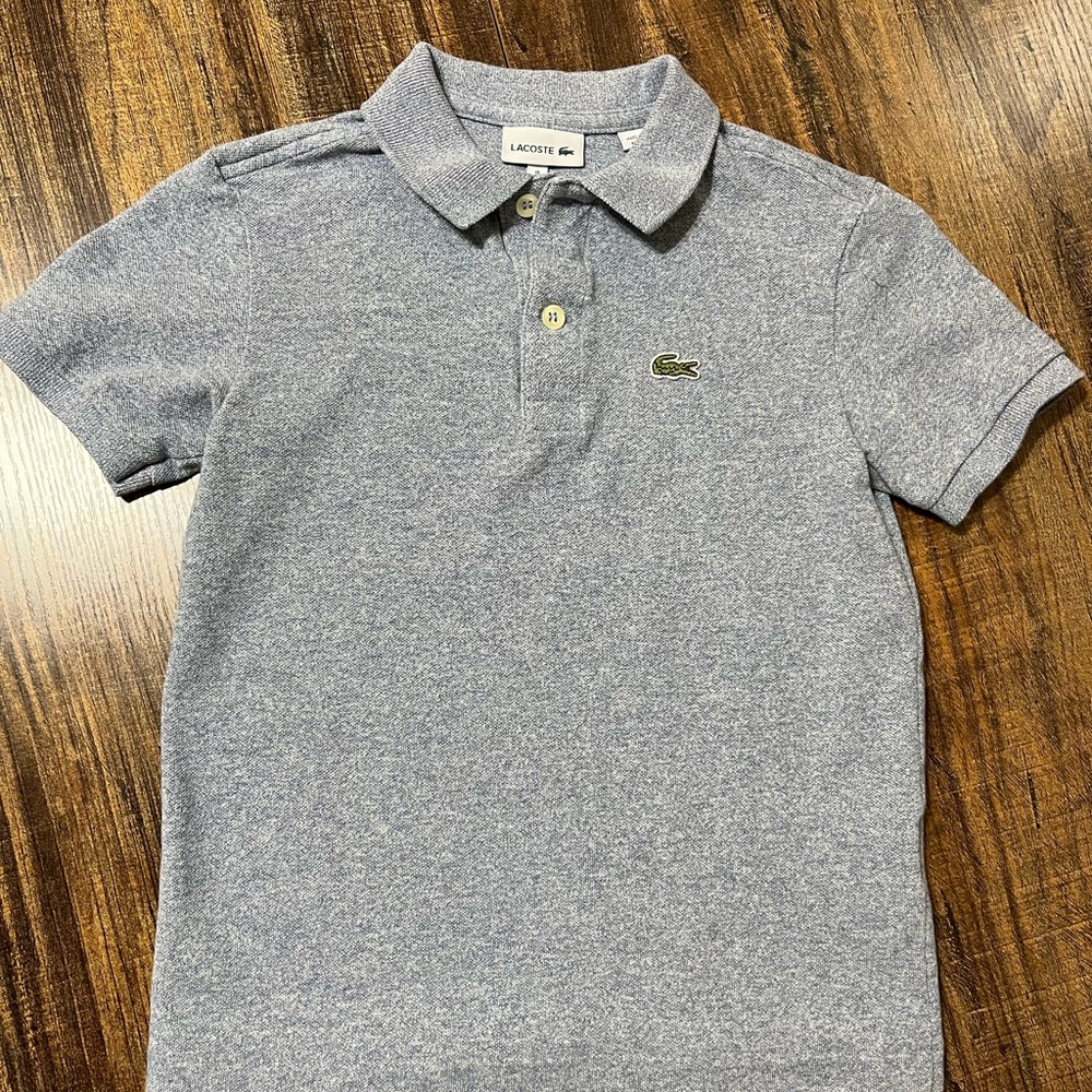 Lacoste Kids Polo Shirt in Heather Gray